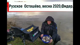 Рузское водохранилище Осташёво, весна 2020,Фидер.