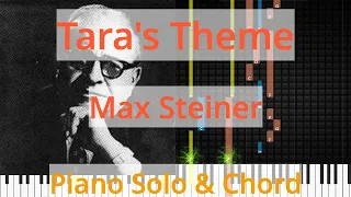 🎹Solo & Chord, Tara's Theme, Max Steiner, Synthesia Piano