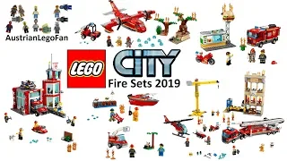 Lego City Fire Sets 2019 Compilation of all Sets - Lego Speed Build Review