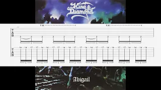 King Diamond-Abigail Guitar Playalong with Tabs