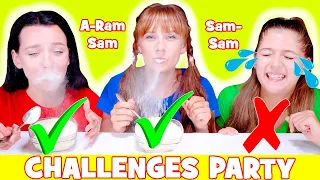 ASMR Most Popular  Food Challenges | Jelly Race, Song Party, Glass Game