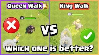 King Walk VS Queen Walk | Clash of Clans
