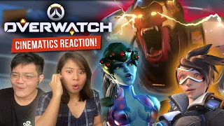 OVERWATCH Cinematics FIRST TIME REACTION - Trailer, Recall, Alive (Part 1)