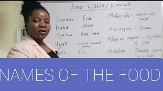 #swahili #lesson  SWAHILI FOOD NAMES.BEGINNERS LEVEL LESSON NO.10