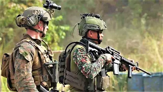 Terrifying Moment of Reconnaissance of US Marines and Philippine Special Forces, Close Range