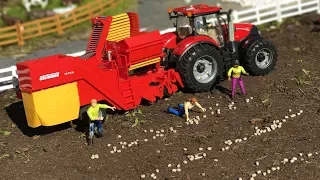BRUDER RC Tractor potato DIGGER harvest RC action Grimme