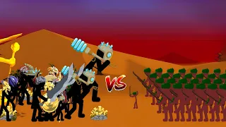 Units With Voltaic Skin Vs Swordwrath Army | Stick War Legacy