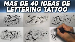 Más de 40 IDEAS PARA TATUAR LETTERING 😎 LETTERING TATTOO IDEAS 2 Nosfe Ink Tattoo tatuajes de letra