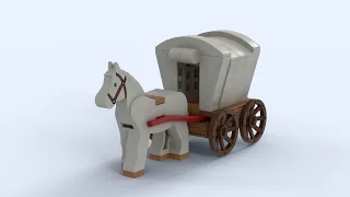 Lego Horse and Wagon MOC (519)
