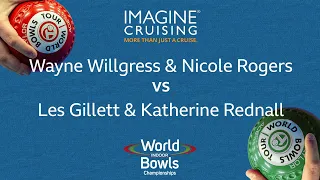 World Indoor Bowls Championship 2024 W.Willgress & N.Rogers vs L.Gillett & K.Rednall - Day 8 Match 3