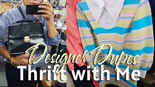 THRIFT WITH ME | PERFECT DESIGNER PRE-SUMMER DUPES | Styling Thrift Haul | Model Image