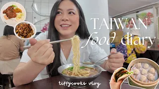 TAIWAN food diaries🧋🍜 🍢 (night market, soup dumplings, beef noodle soup)