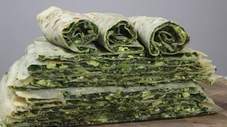 Dagestan miracle on thin dough ♡ Juicy and Tasty ♡ CHUDU WITH SPINACH and GREEN ONION RAMADAN 2024
