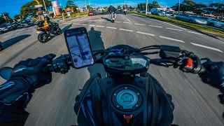 Riding with Grom Rider. Pt.2 | YAMAHA MT-07 AKRAPOVIC [4K]