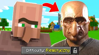 MINECRAFT, ale GRA JEST JAK W PRAWDZIWYM ŻYCIU! *trudne*