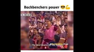 Backbenchers power ✌️ Last bancha walo Ka Liya 🙏🏻