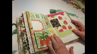 Fabric Covered Strawberry Journal: Final Flip Through!