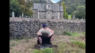 145kg (320lbs) Logie Kirk Stone to shoulder. Scottish natural stone lifting. #stonelifting #scotland