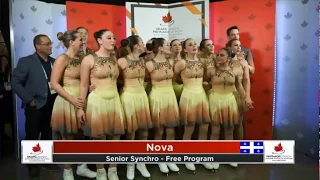 Nova Senior 2019 Skate Canada Synchronized Skating Championships  - FS