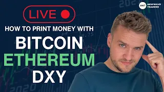 How To Make Money In Crypto - LIVE Bitcoin  & Ethereum Technical Analysis Today