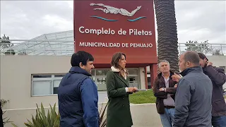 Avelino y Pablo Zurro recorrieron Pehuajó con Victoria Muffarott