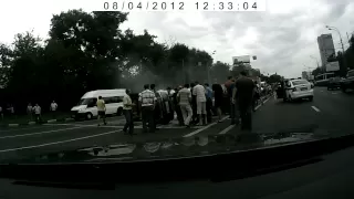 ДТП на Щелковском шоссе 04.08.2012 / crash in Moscow 08/04/2012