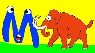 Learn the Alphabet Animals - Letter M - MAMMOTH