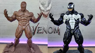 Venom // como hacer a Venom de plastilina// mis figuras de plastilina// sculpting Venom timelapse//