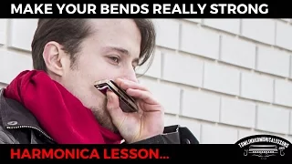 How to make your bends sound really strong - C Harmonica Lesson