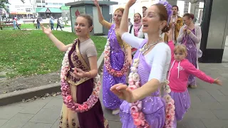 2023 08 13 Харинама Партизанская (1/2).Harinama in Russia(MSK).Gaura Kripa.Partizanskaya.