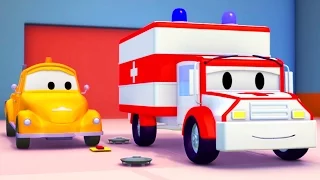 Tom Holownik i Ambulans w Miasto Samochodów | Samochody i pojazdy bajka o maszynach dla dzieci