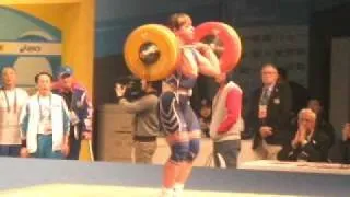 Podobedova Svetlana Clean and jerk 1st attempt 150kg