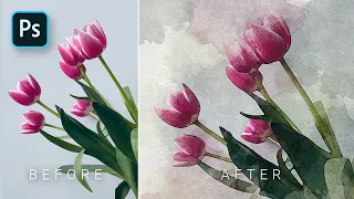 [3min tip] Photoshop Watercolor Effect