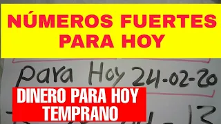 NÚMEROS PARA HOY 24 DE FEBRERO 2020 PARA LAS LOTERÍAS