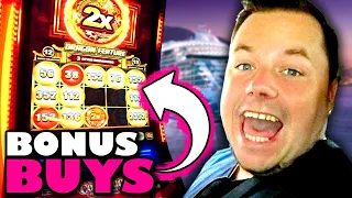 RUNNING HOT in a Cruise Ship Casino! (Coin Trio Slot Session)