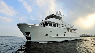 Bering 65 "Serge" - Steel expedition trawler yacht underway