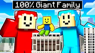 Adopted by the GIANT FAMILY in Minecraft!