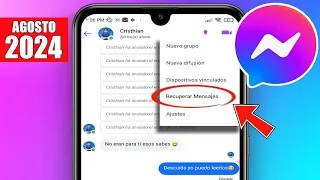 ✅Cómo RECUPERAR CONVERSACIONES BORRADAS de  FACEBOOK MESSENGER 2023