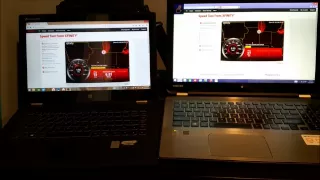 LENOVO YOGA 2 PRO vs TOSHIBA RADIUS 2 IN 1  (P55W-B5318) - SPEEDTEST BATTLE (WIFI)