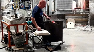 Murano, Venice - Glassblower making a glass horse