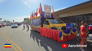 Cambodian New Year Parade in Long Beach, CA USA 04/07/2024