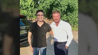 David and Victoria Beckham surprise employees at Texas BBQ joint