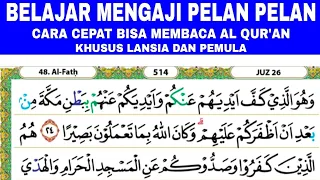 BELAJAR MENGAJI QUR'AN cara mudah cepat lancar membaca al qur'an pelan' bagi lansia  pemula