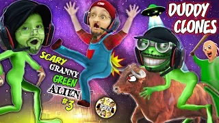 It's a SCARY GREEN BALDI GRANNY GRANDPA CLONE ALIEN, WHAT??? 👽  Weird FGTeeV Farmer Game Continues