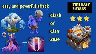 TH 11 GoBoWitch + bats attack strategy | most powerful attack and easy to deploy | CLASH OF CLAN