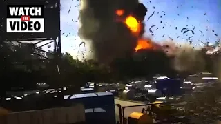 Moment of strike on Ukrainian shopping mall captured by CCTV