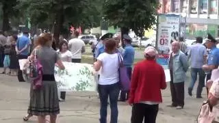 Kharkov. Women Picket War Factory. 20 June 2014