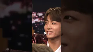 Then Vs Now! Our Golden Maknae 🐰 JK #jungkook in The Tonight Show starring Jimmy Fallon! #정국