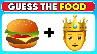 Guess The Food By Emoji 🍔🍕 | Food Emoji Quiz 🍰