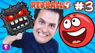 Red Ball 4: Into the Caves! GAME Play on iPhone - PART 3 with HobbyKidsTV